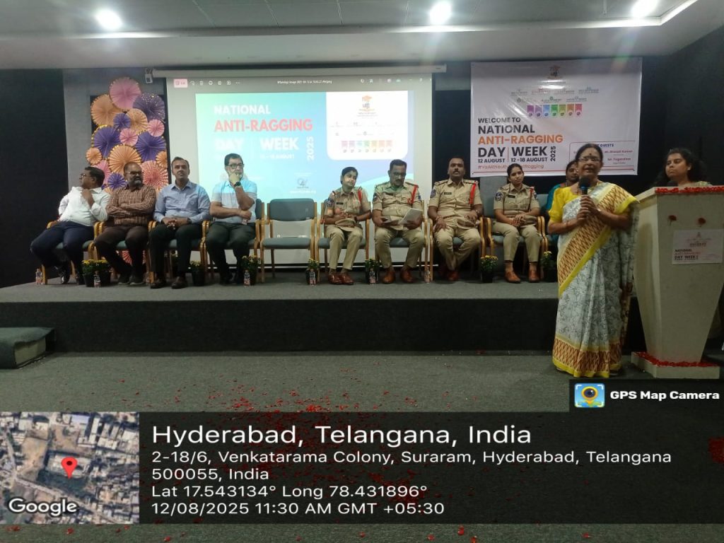 NATIONAL ANTIRAGGING DAY WEEK 12th AUGUST – 2025